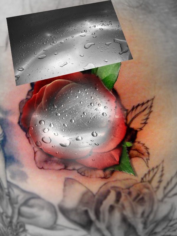 Creation of Rose tatoo: Step 6